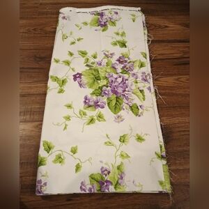 Vintage Waverly Fabric 100% Cotton Sweet Violets 3 Yards